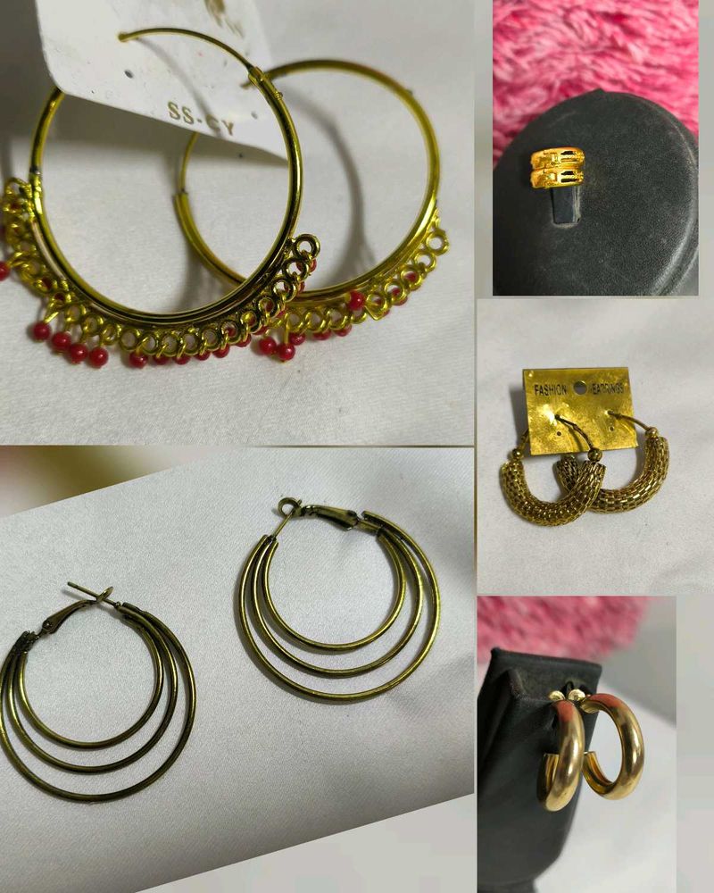 Designer Various Earrings set of 5 fashionable