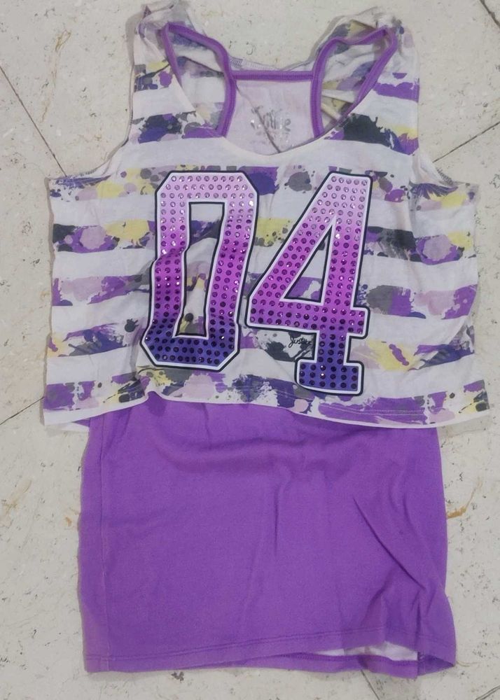 Justice top for sports wear