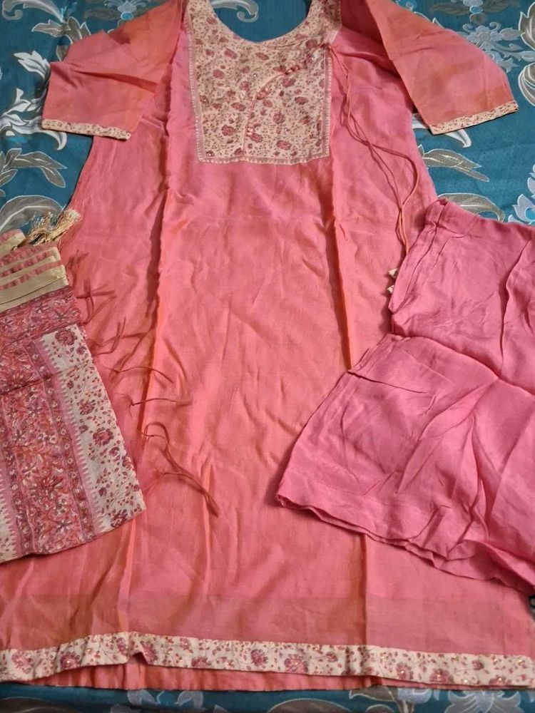 Pink Kurta Set