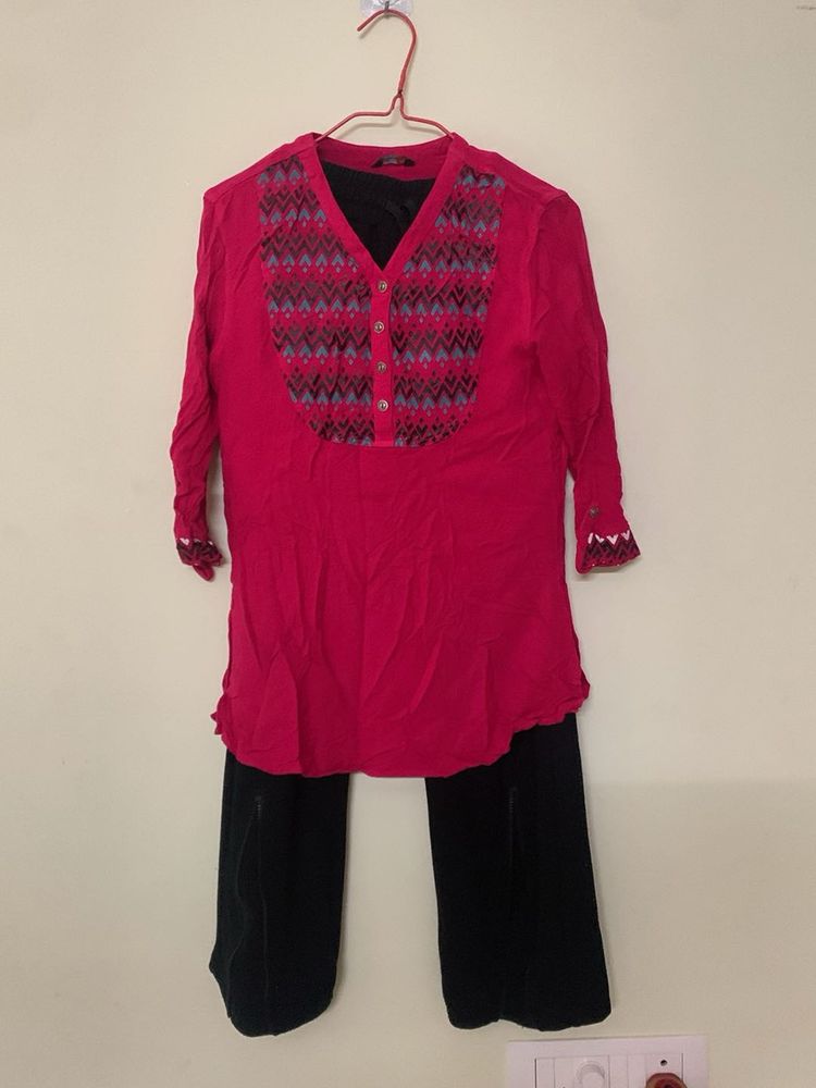 Ethnic Embroidered Kurti Top