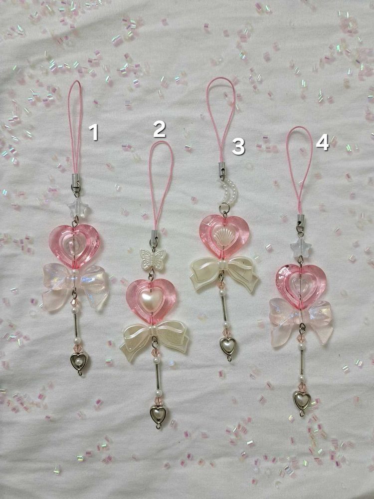 Pink Magic Wand Phone Charms