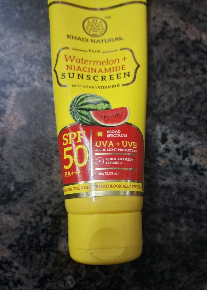 Khadi Natural Watermelon Sunscreen SPF 50