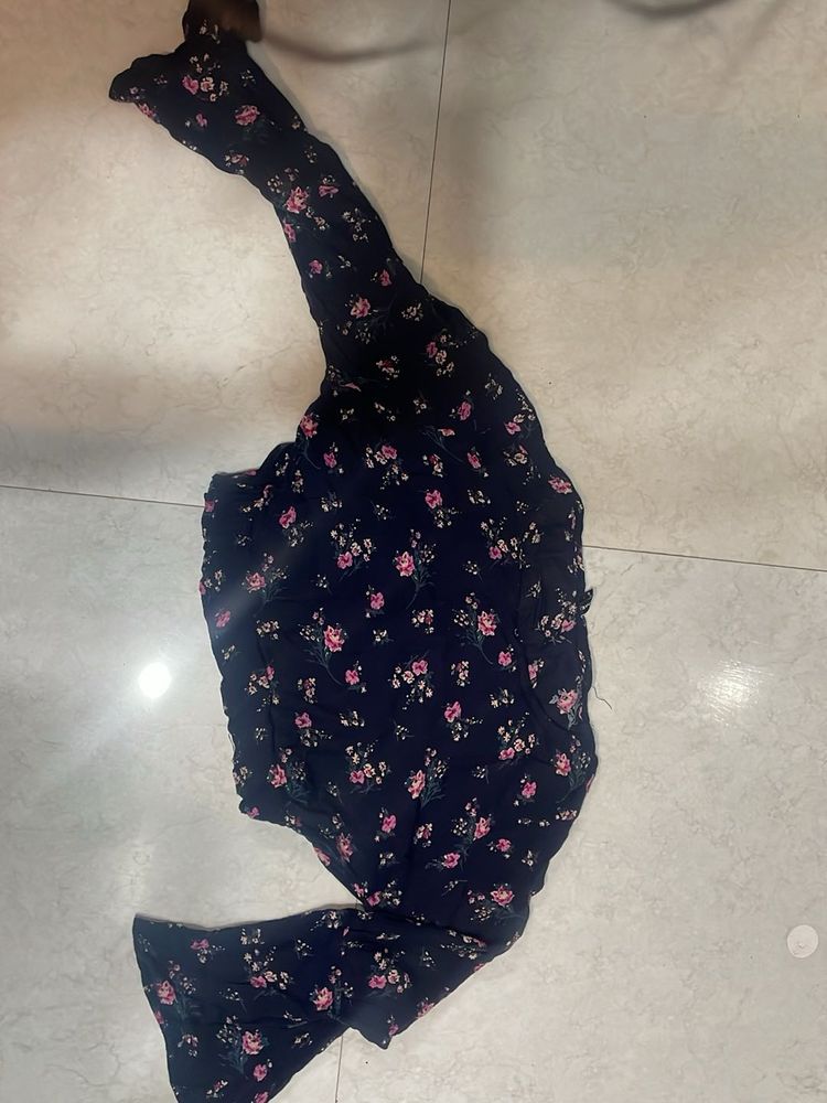 Floral Print Crop Top