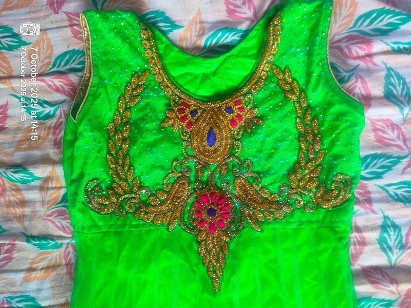Green Ethnic Gown