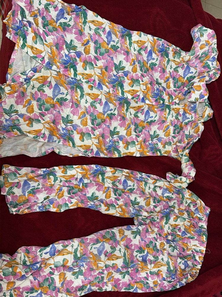 Floral Print Co-ord Set xxl
