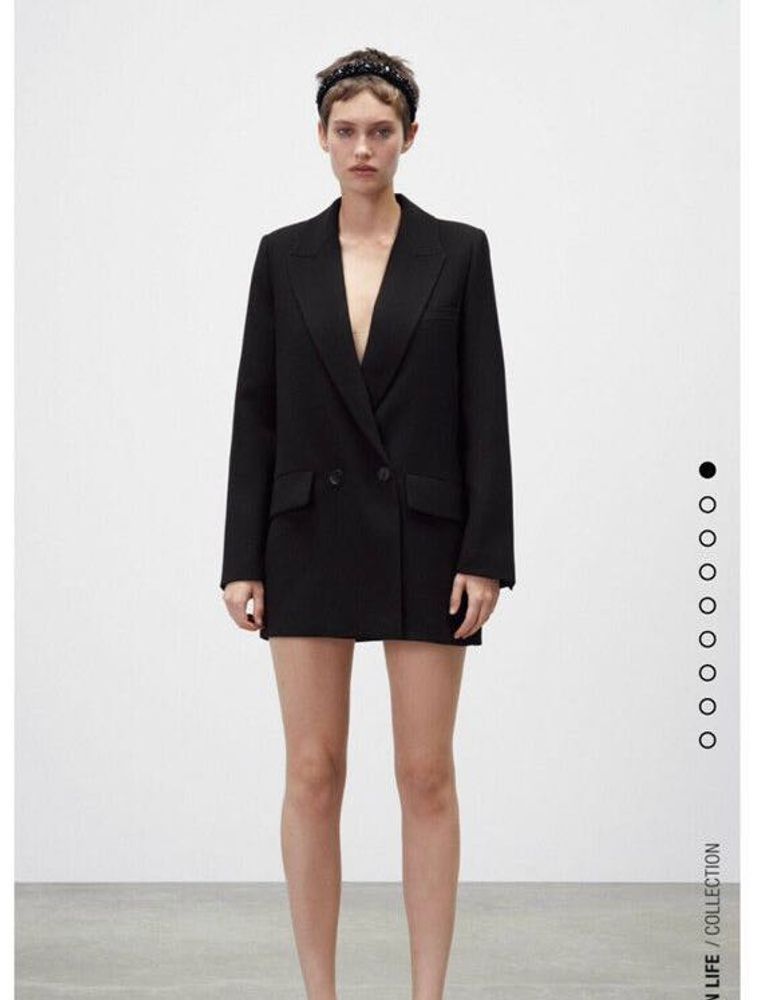 ZARA Long Black Blazer