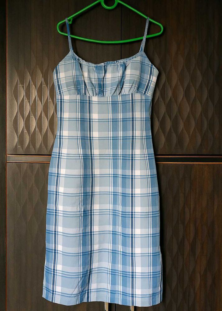 Blue Plaid Sundress