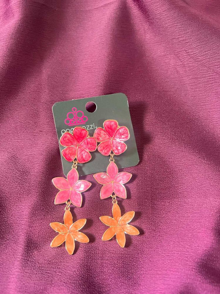 Paparazzi Floral Dangle Earrings