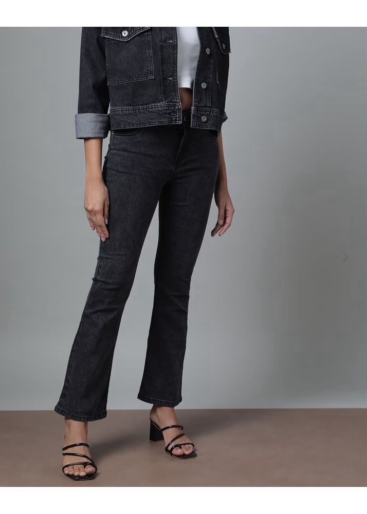 Lightly Washed Bootcut Jeans