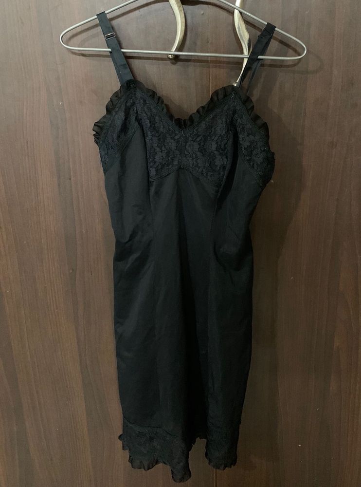 Vintage Black Slip Dress