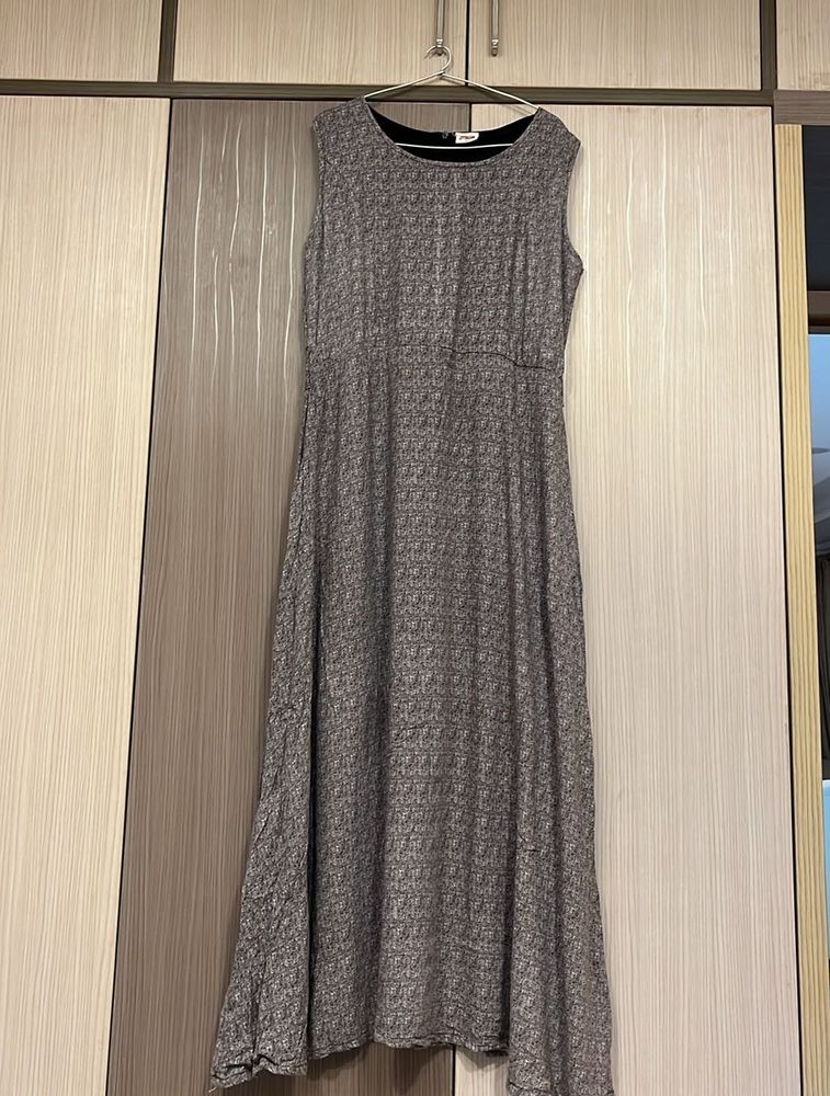 Patterned Midi Dress