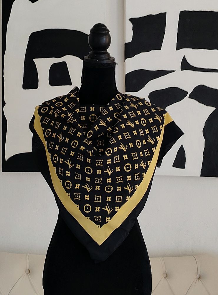 Vintage L.V Monogram Silk Scarf