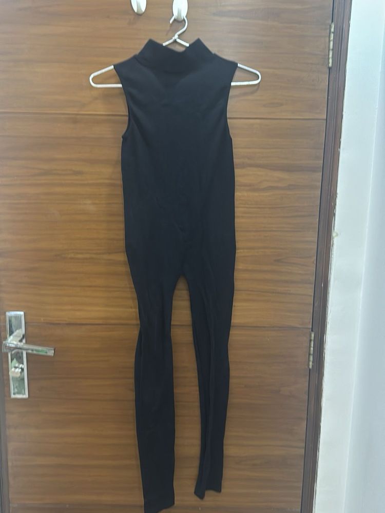 Black Sleeveless Jumpsuit