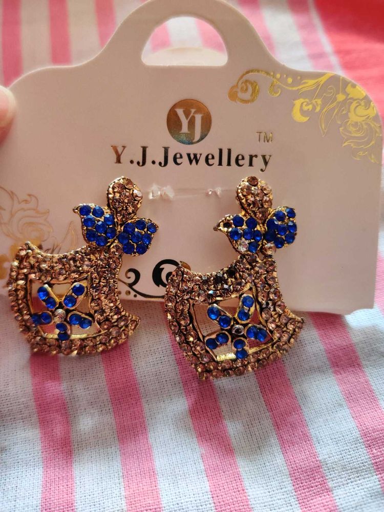 Blue Stone Earrings