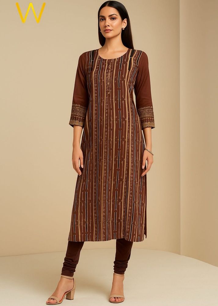 Elegant W Brown Kurti