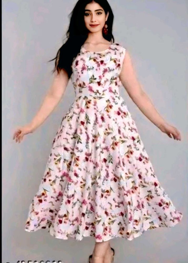 Floral Print Sleeveless Dress