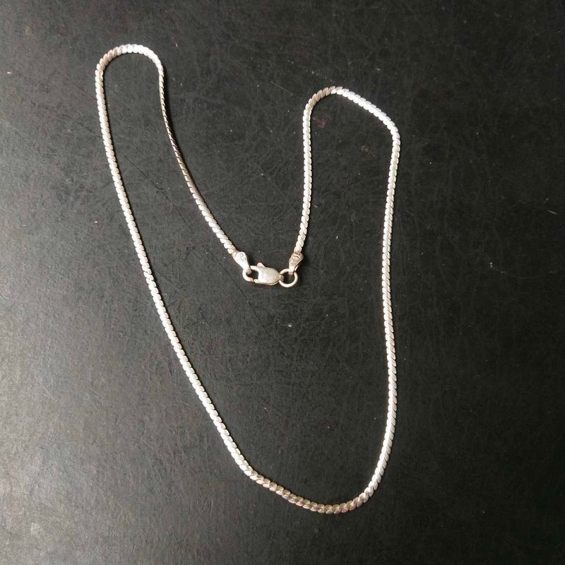 Slightly Used Pure Silver Traditional Snack Chain