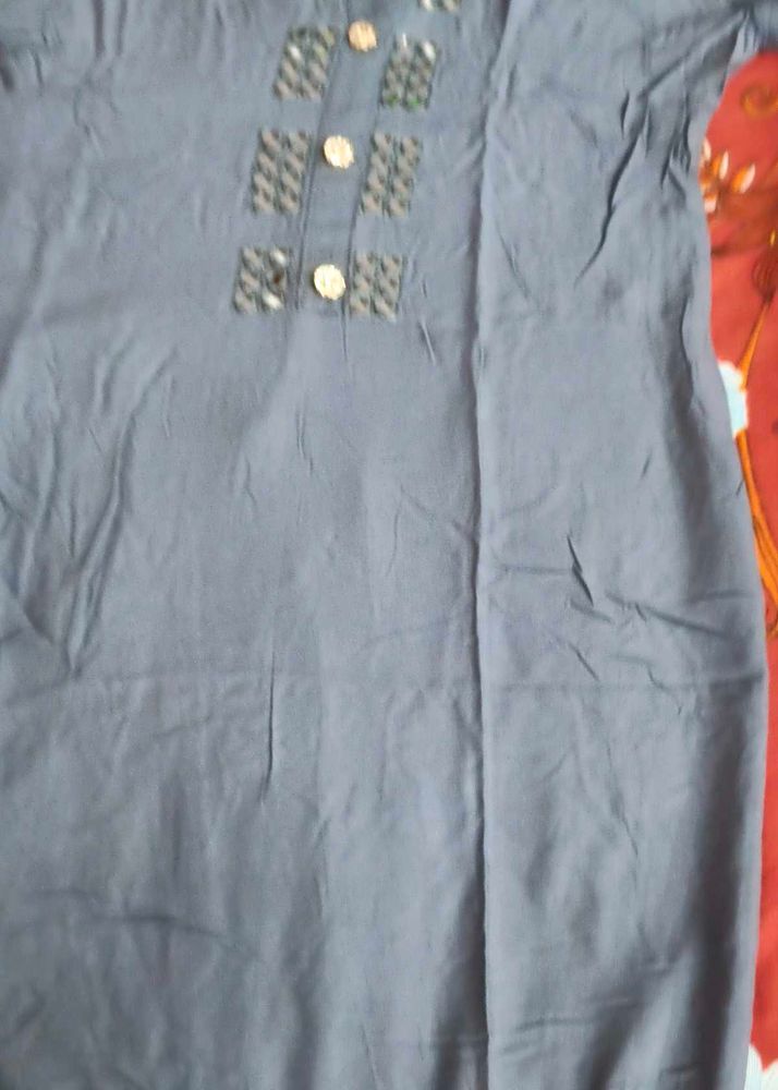 Elegant Grey Kurta