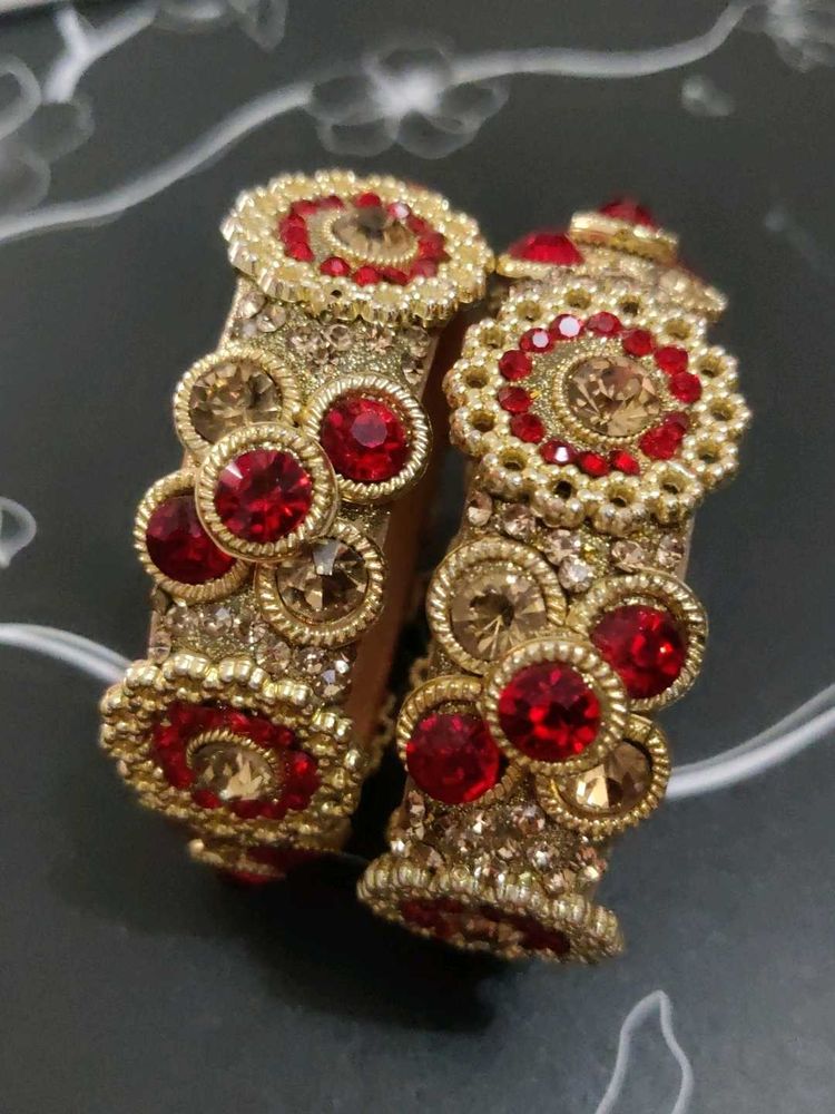 Red &amp; Gold Indian Bangles