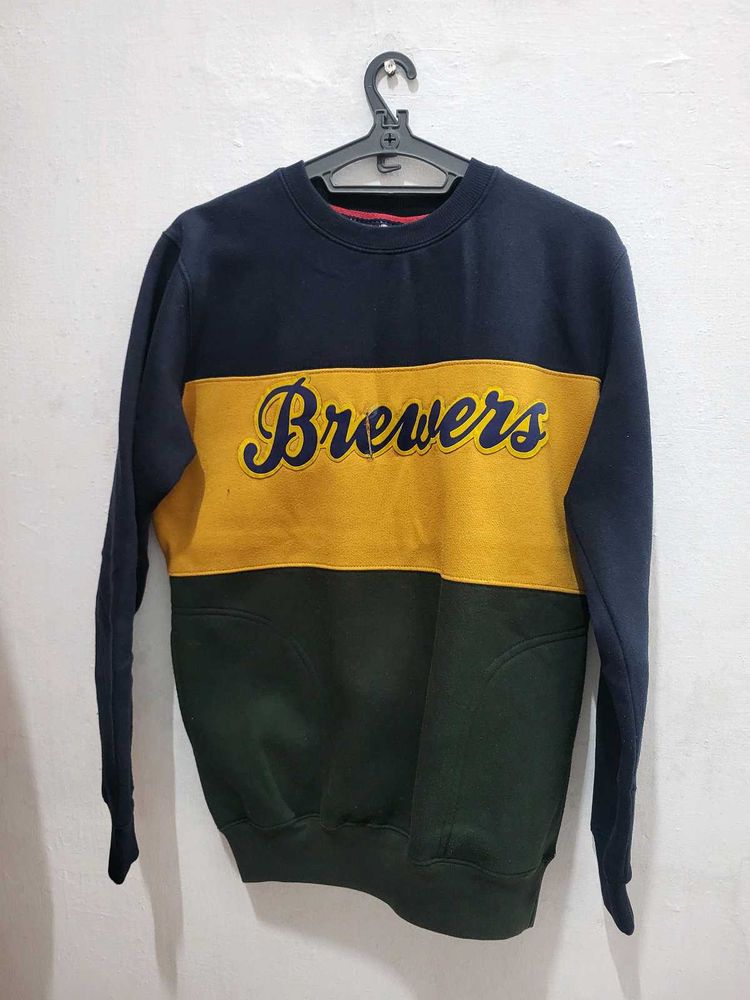 Brewers Color Block Crewneck