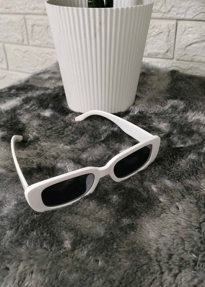White Frame Sunglasses