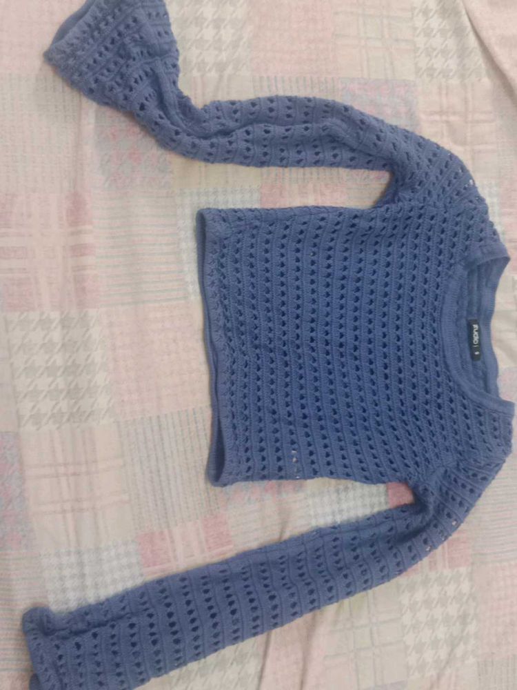 Blue Knit Sweater