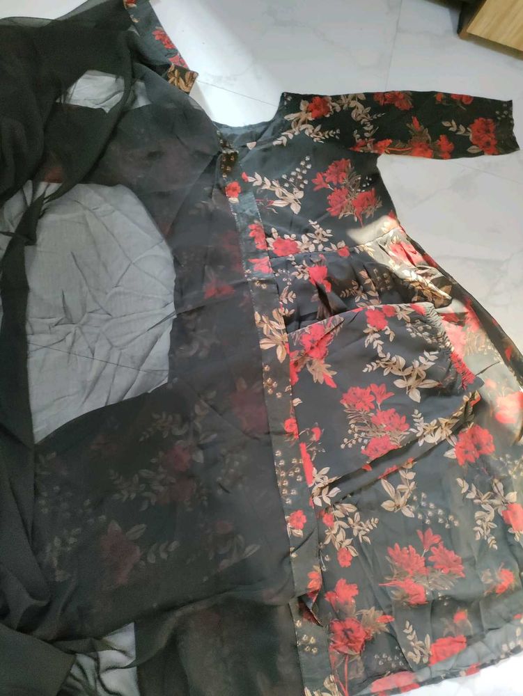 Floral Print Kurta Set