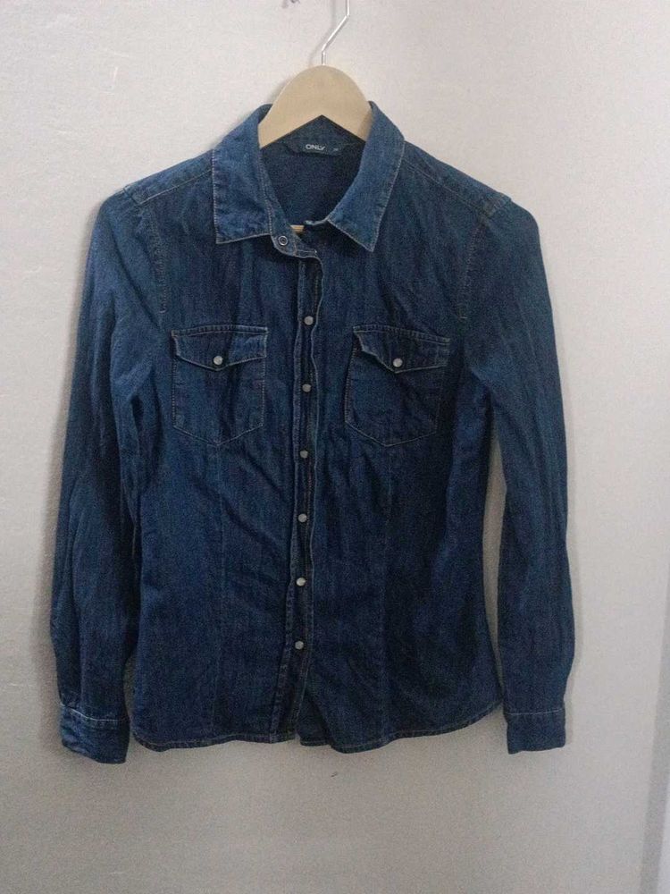 Branded Denim Shirt