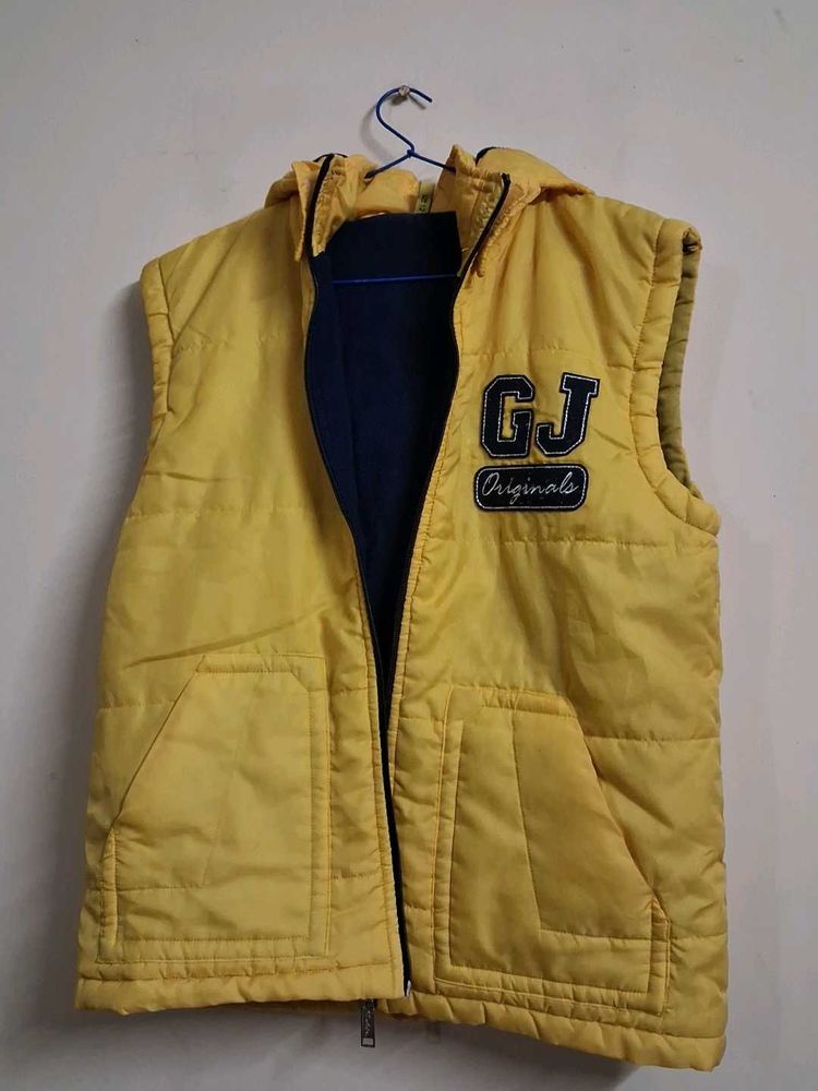 Yellow Sleeveless Jacket