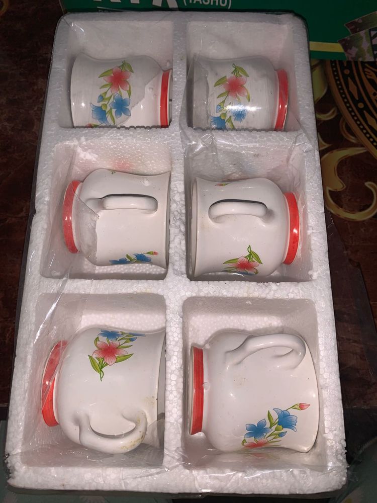 Floral Ceramic Tea Cups