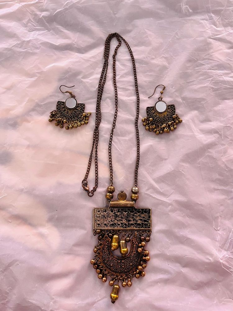 Boho Necklace &amp; Earring Set