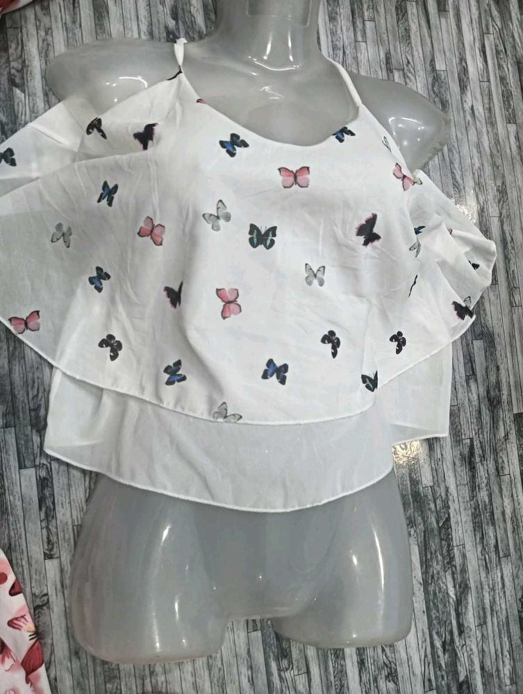 Butterfly Crop Top 💚32
