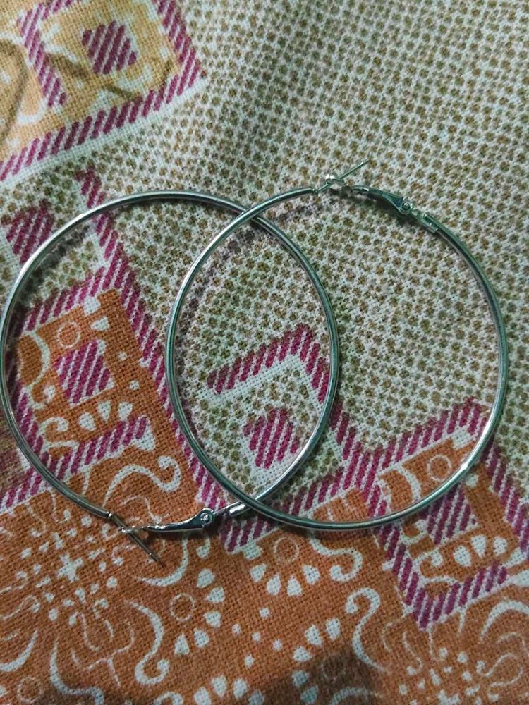 Silver Hoop Earrings