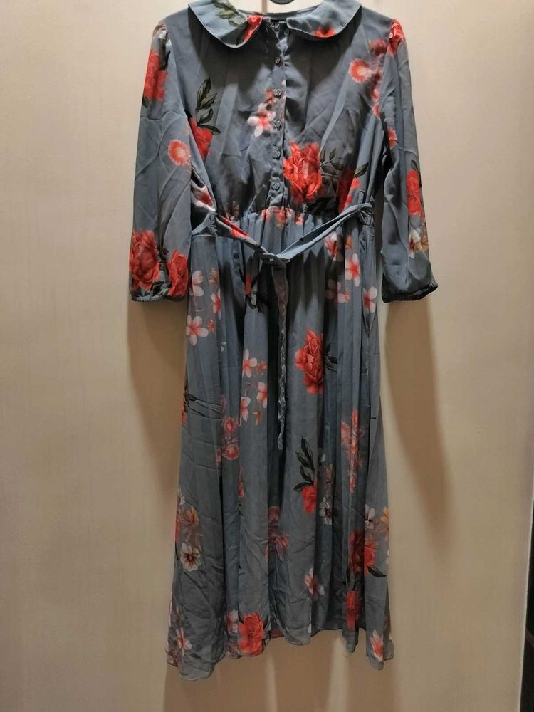 Sassafras Floral Midi Dress