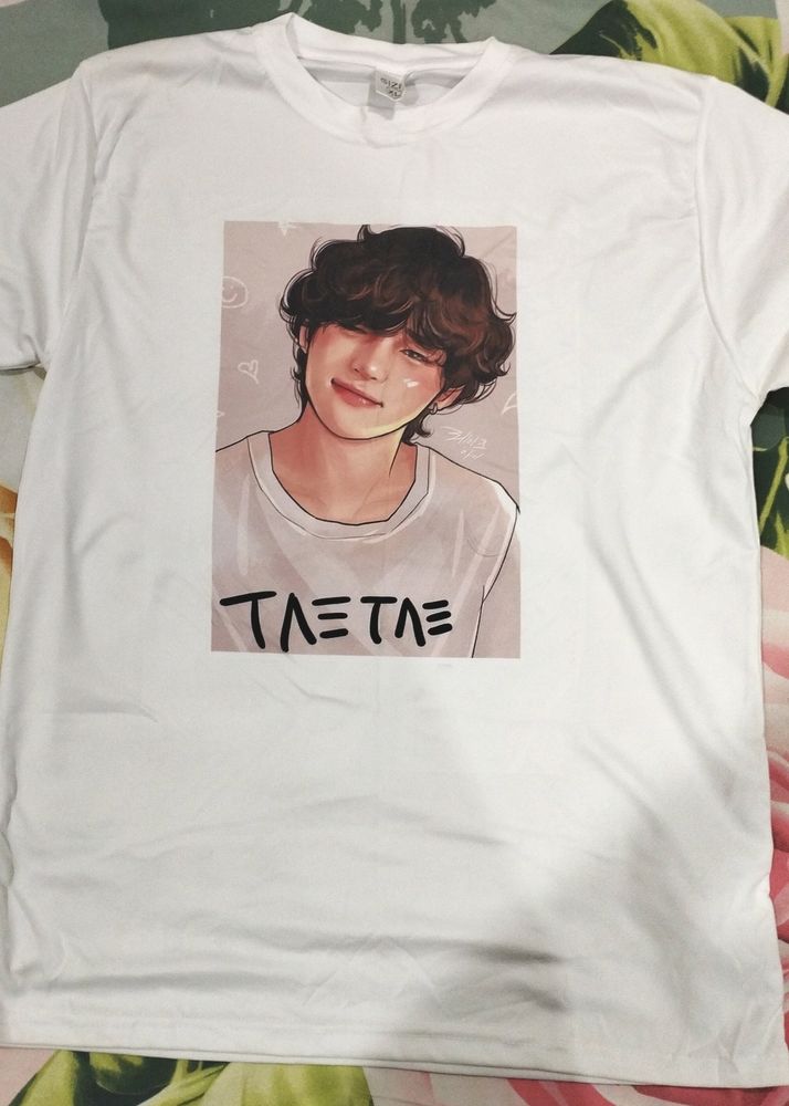 BTS V White Tshirt