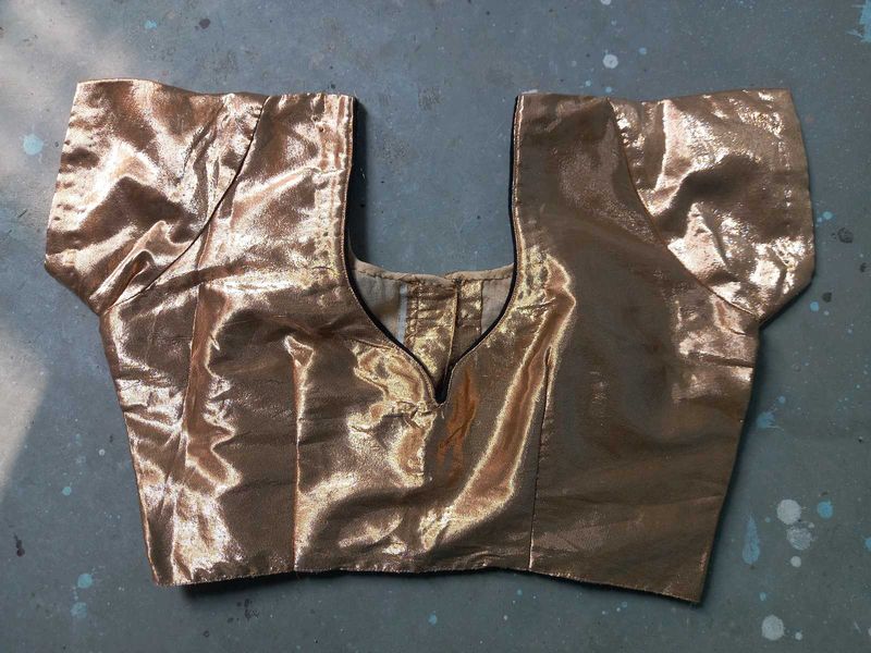 Partywear Designer Golden Blouse