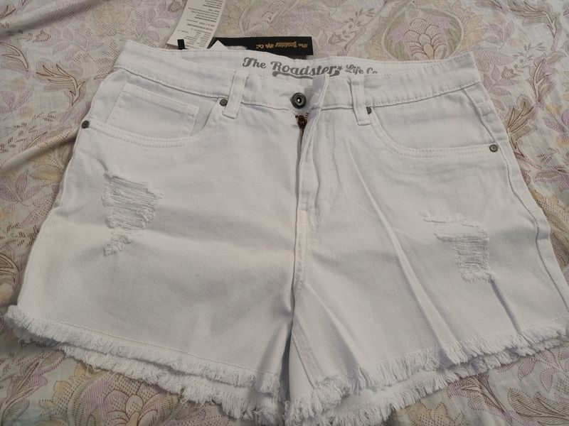 Classy White Shorts