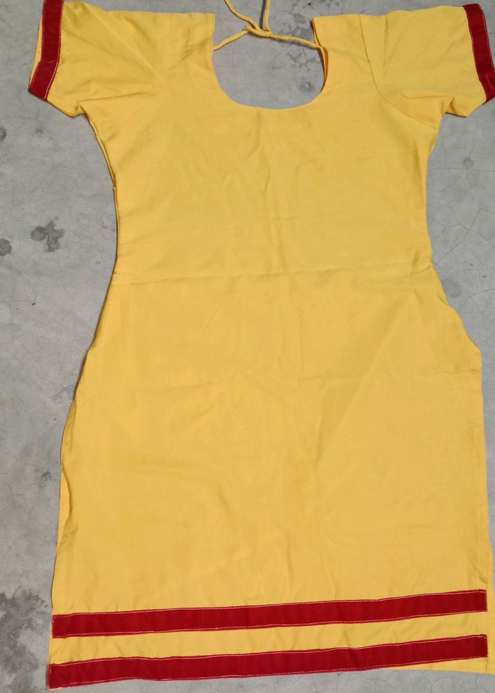 Beautiful Yellow 💛 Kurti 💕
