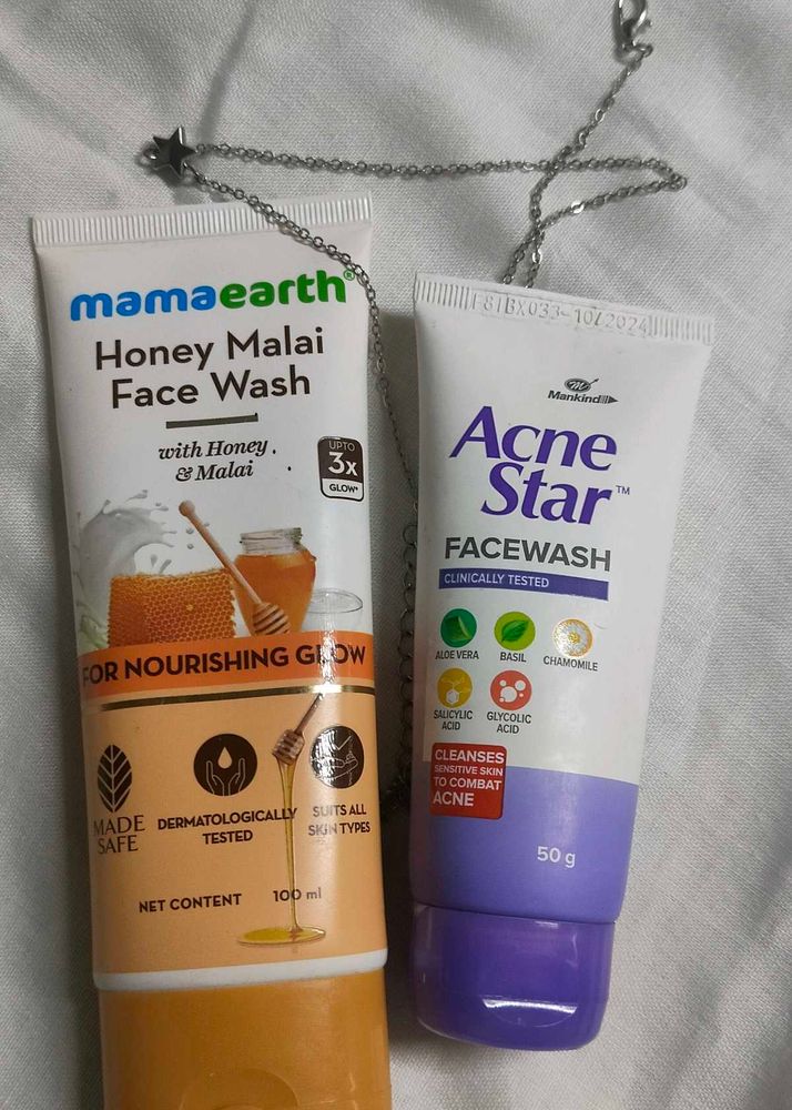 Mamaearth &amp; Acne Star Face Wash Combo Pack🫴🏼💞