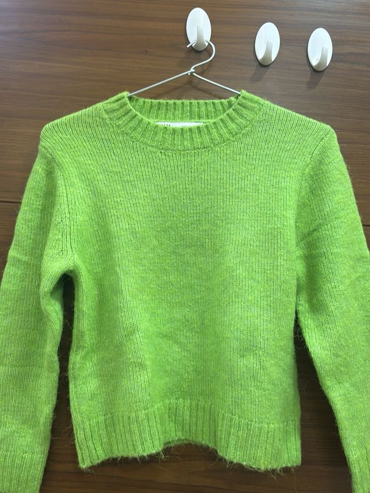 Green Knit Sweater