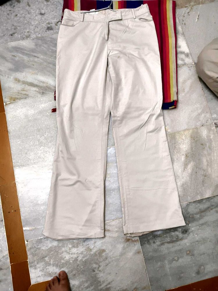 Beige Women's Pants