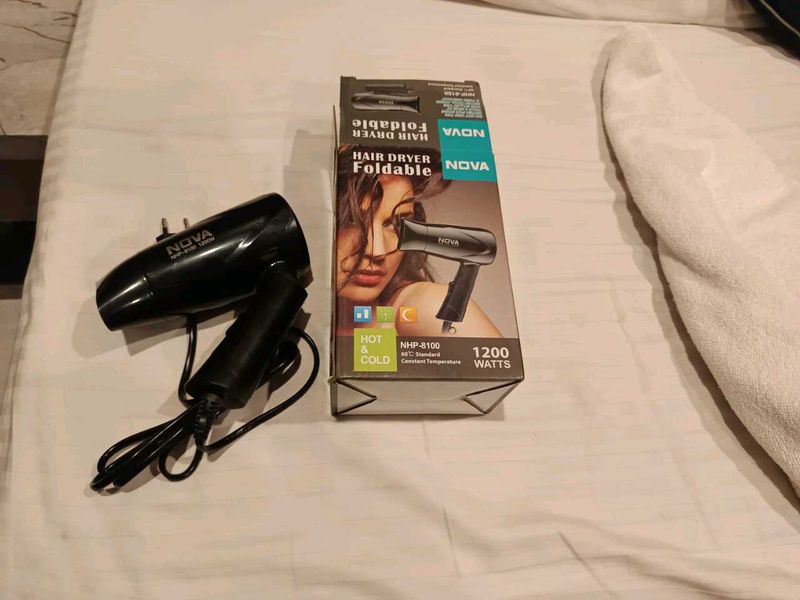 NOVA Foldable Hair Dryer 1200 Watts
