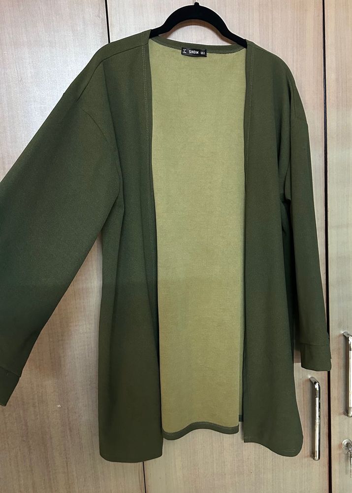 Olive Green Cardigan M-L size