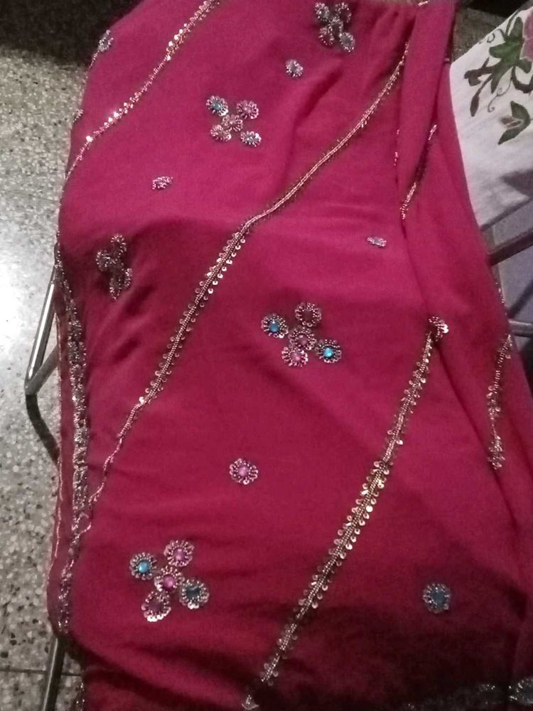 Elegant Pink Saree