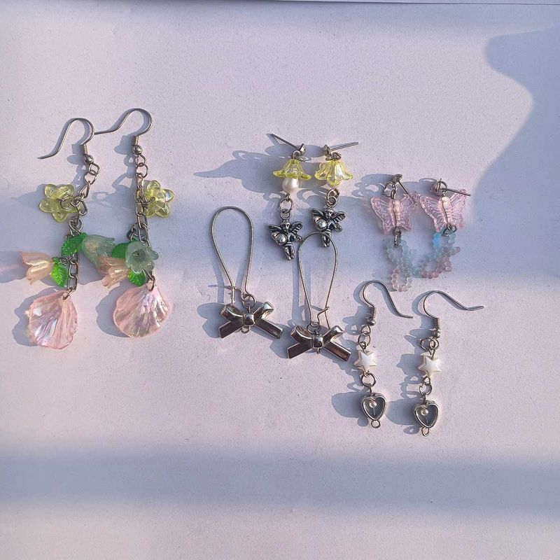 Y2K Style Dangle Earrings combo