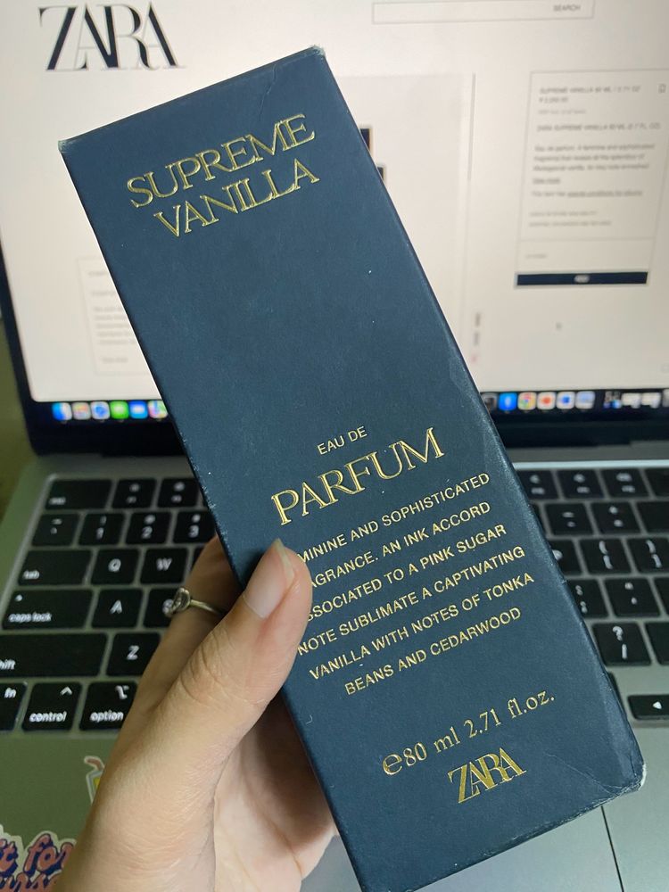 Zara Supreme Vanilla Perfume With Box