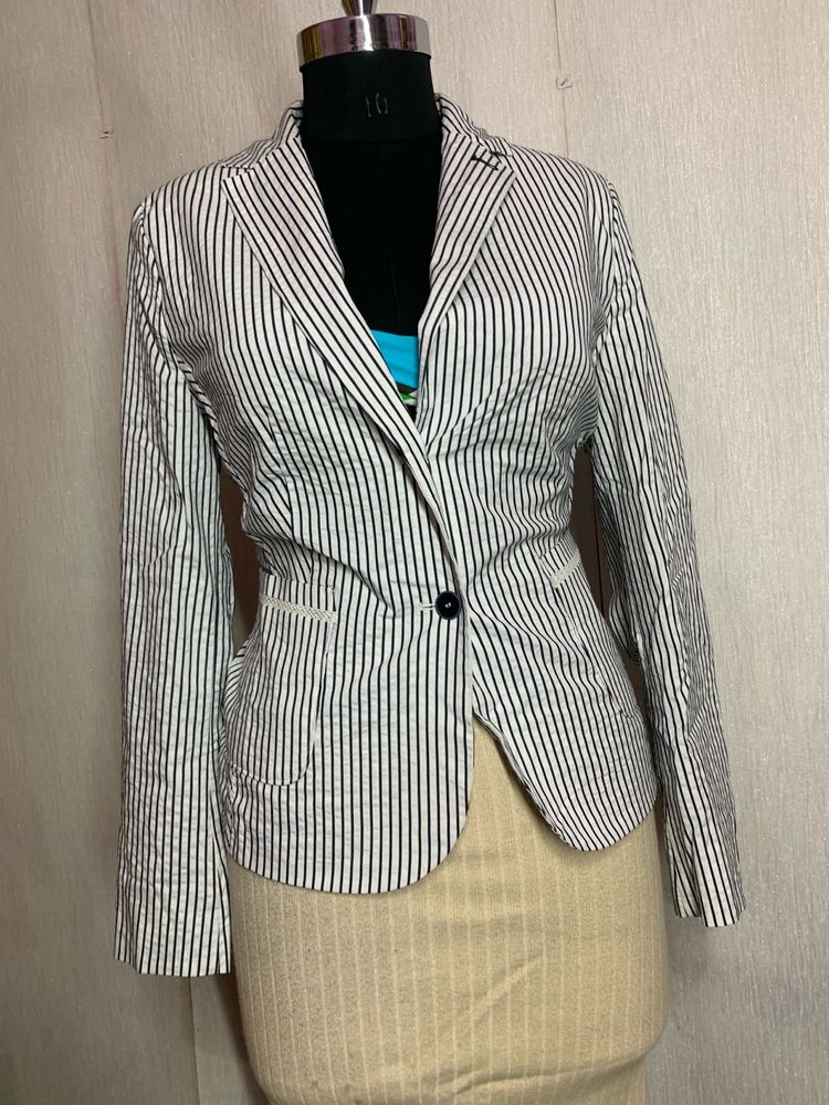Striped Business Casual Blazer
