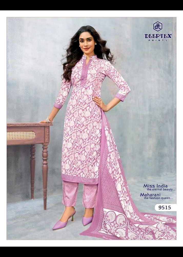 Elegant Lavender Salwar Suit dress material