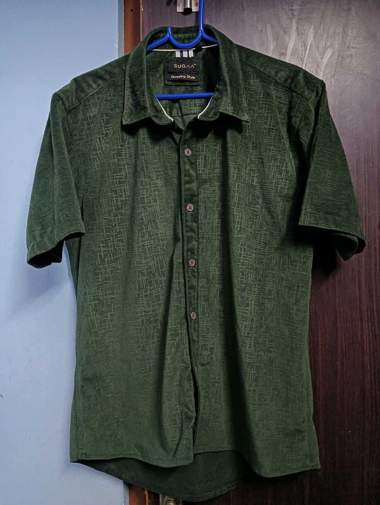 Velvet royal Green shirt