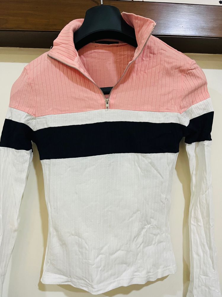 Colourblock Full Sleeves Winter Top